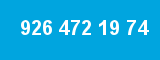 926 472 19 74 926 472 19 74